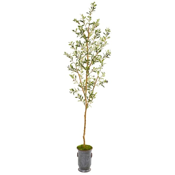 7.5' Olive Artificial Tree in Decorative Planter