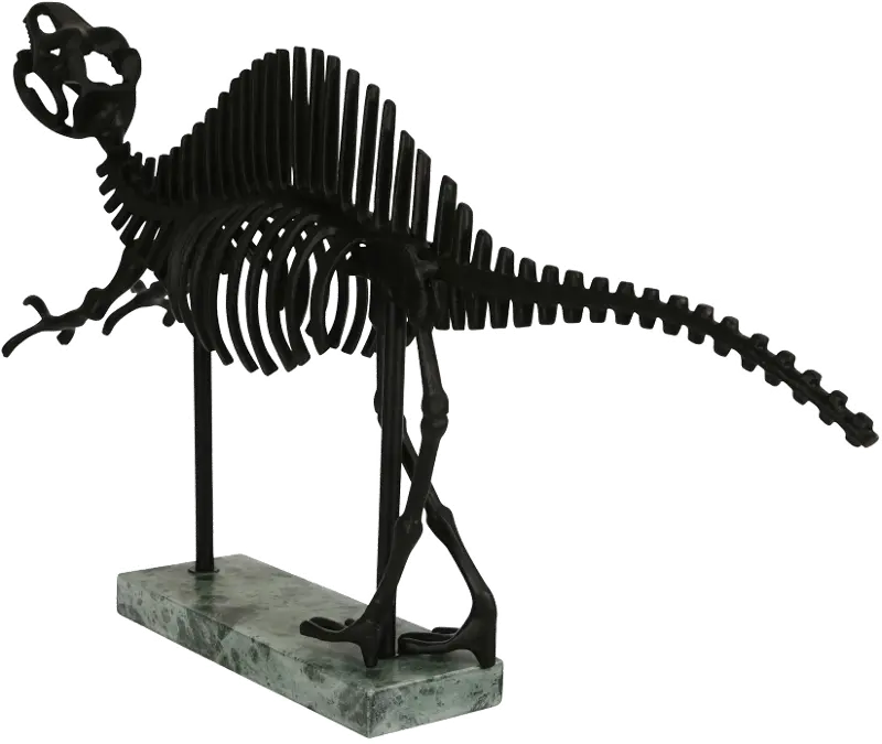 31 Inch Metal Dinosaur Table Decoration