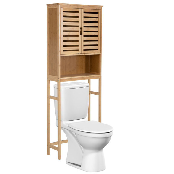 Costway 71824936 Bamboo Over The Toilet Storage Ca...