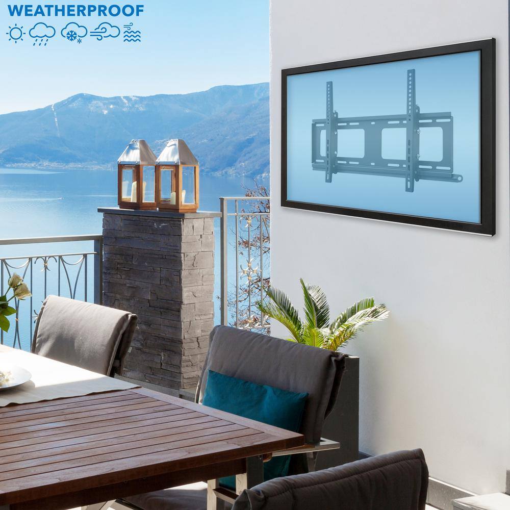 mount-it! Weatherproof Outdoor TV Wall Mount For 37 in. to 80 in. Screen Sizes MI-383