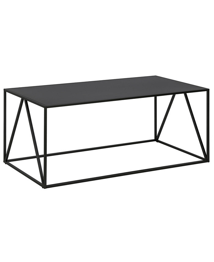 Hudson and Canal Pia 45 Wide Metal Rectangular Coffee Table