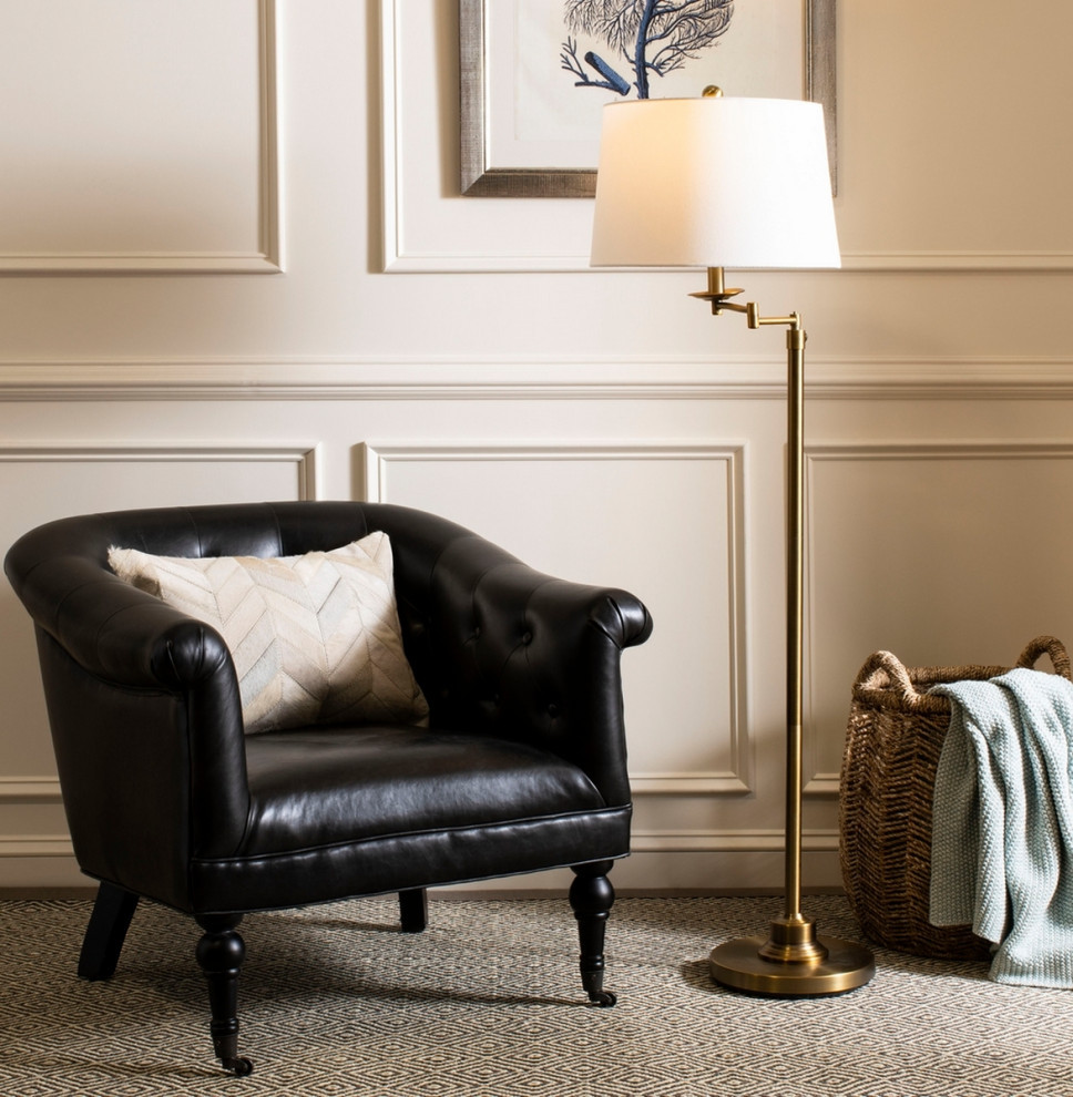 Bryan Tufted Club Chair Antique Black   Modern   Armchairs And Accent Chairs   by Virgil Stanis Design  Houzz