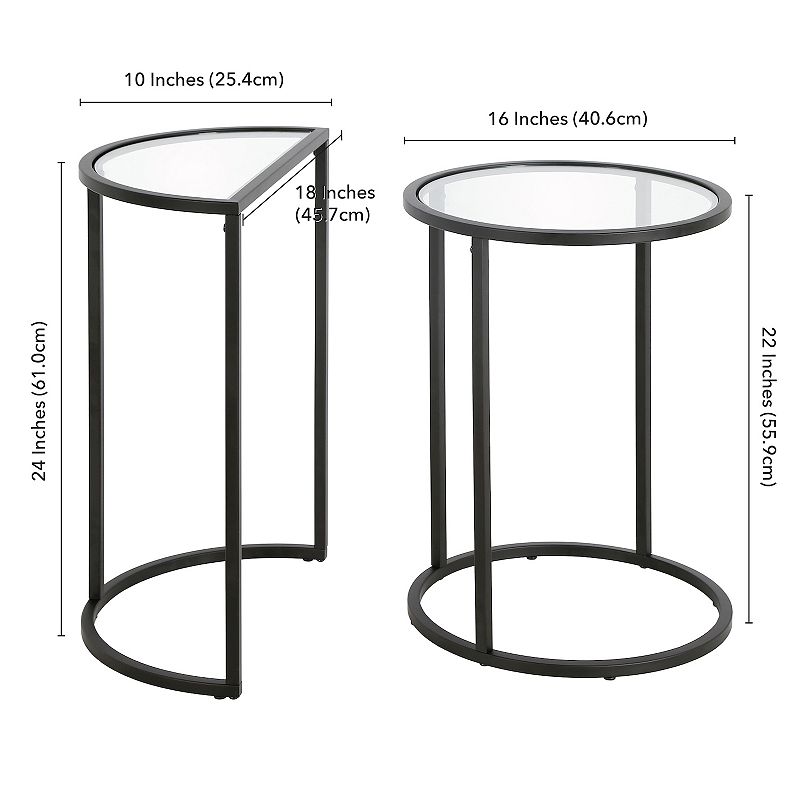 Finley and Sloane Luna Nested End Table