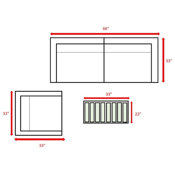 4 Piece Sectional Set with Cushions - Overstock - 27901122