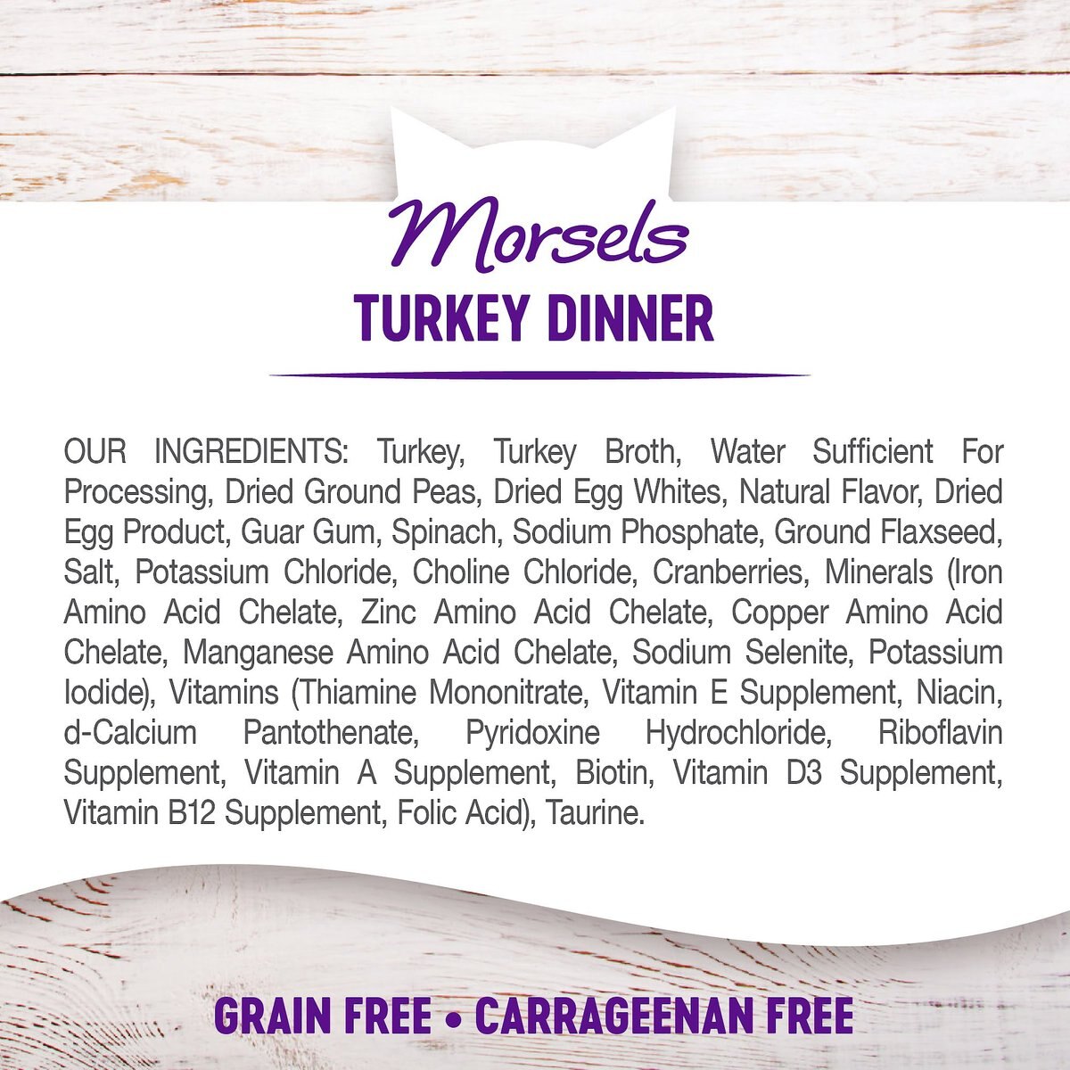 Wellness Morsels Turkey Dinner Cubes in Rich Gravy Grain-Free Canned Cat Food