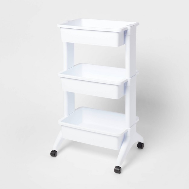 3 Tier Utility Cart White