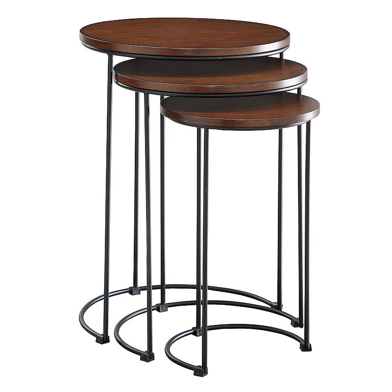 Round Nesting Table 3-piece Set