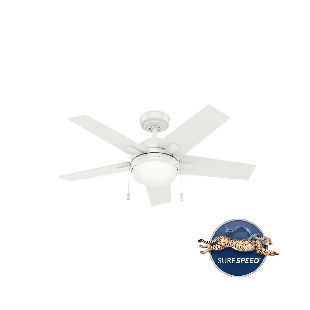 Hunter Barlett Ceiling Fan 44 Fresh White Fresh White ;