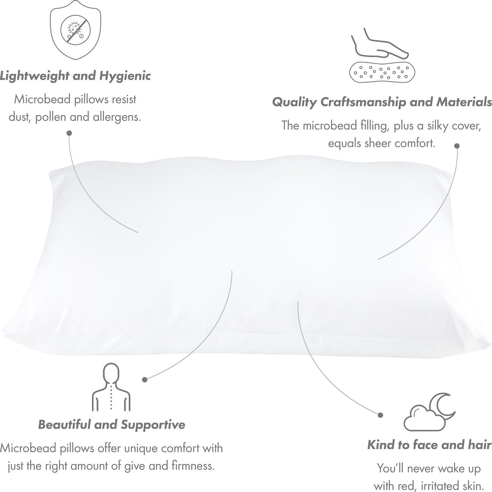 Premium Microbead Cooling Pillow or Pillow Cover