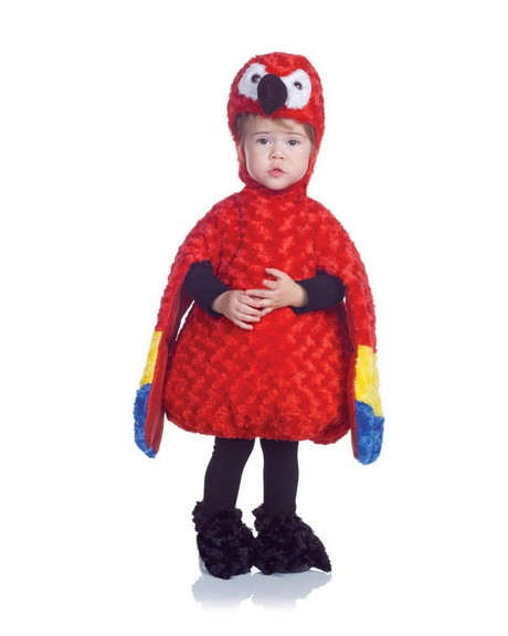 Underwraps Belly Babies Red Parrot Costume Child T...