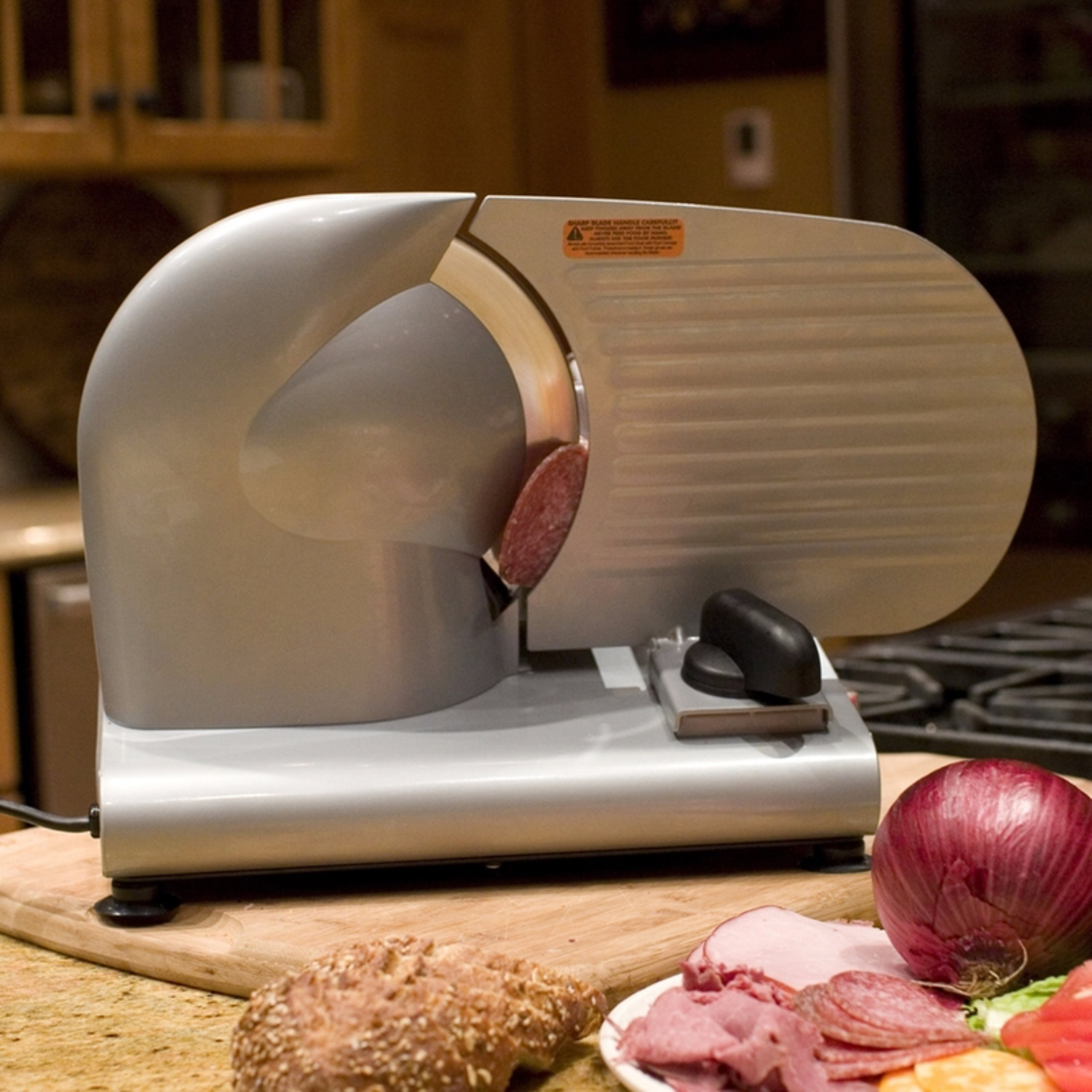 Weston Silver 1 speed Meat Slicer 9 in.