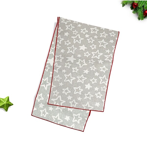 Joita Reversible TWINKLE Silver/TWINKLE Silver Christmas Table Runner