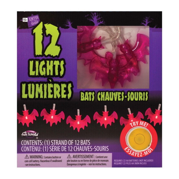 Funworld FNW 91913B C Glowing Bats String Lights  ...