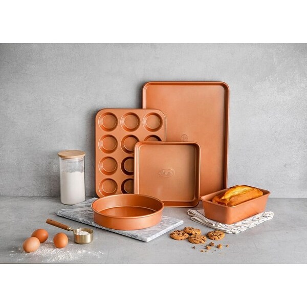 20 Piece Pots and Pans Set， Nonstick Ceramic Coating Cookware and Bakeware Set