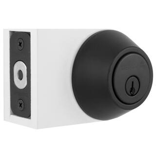 Defiant Matte Black Single Cylinder Deadbolt 32DLX91