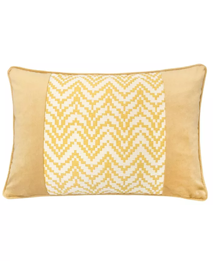 Homey Cozy Hannah Chevron Bow Throw Pillow