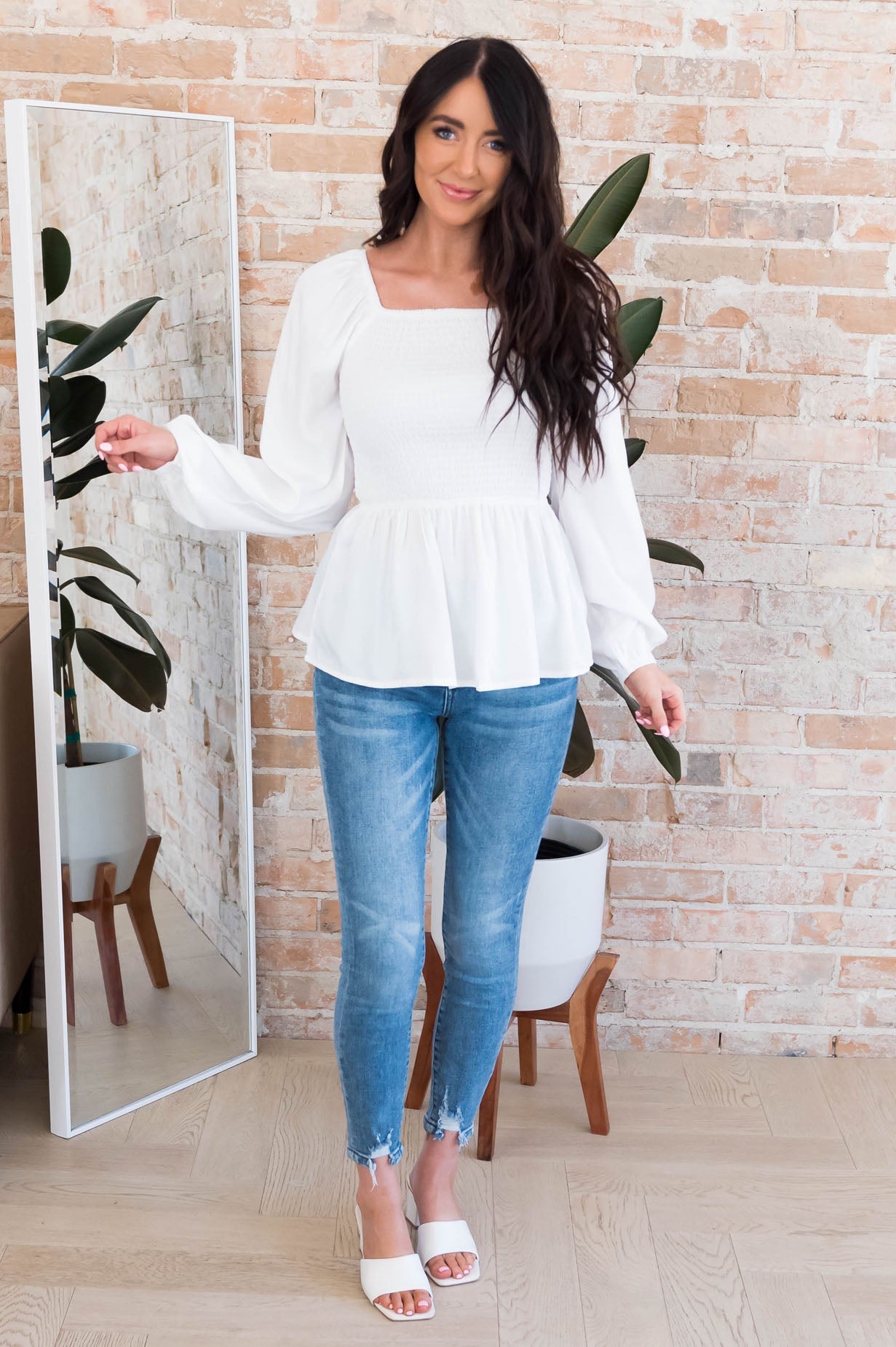 The Perfect Time Modest Blouse