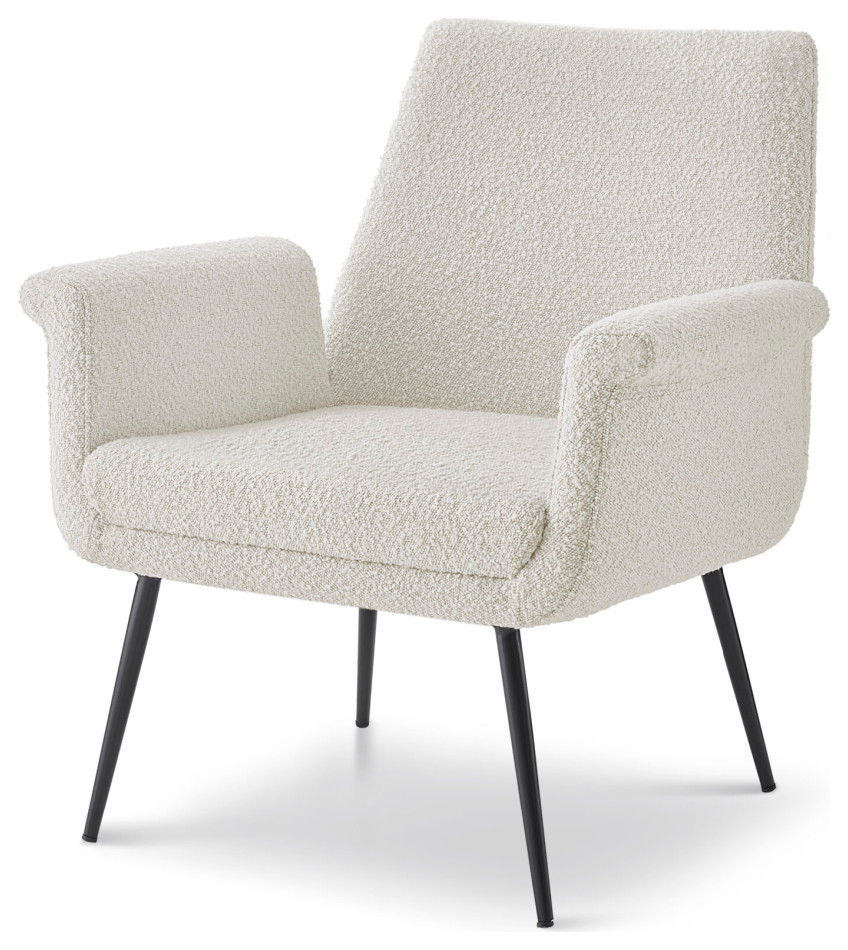 Classic Boucl√© Occasional Chair  Liang  ampEimil Fiore   Midcentury   Armchairs And Accent Chairs   by Oroa   Distinctive Furniture  Houzz