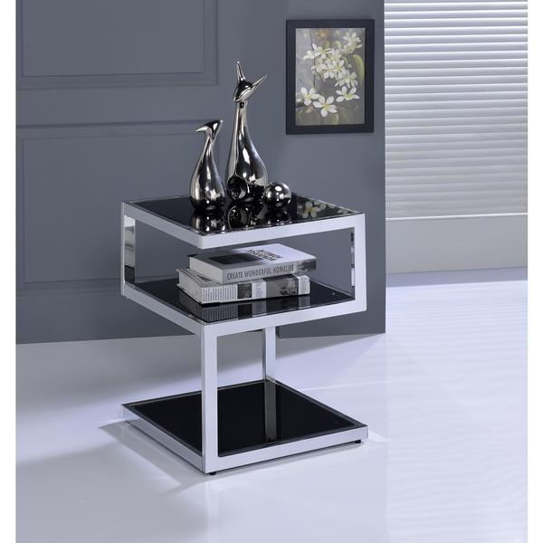 Acme Furniture Alyea Glass/Metal End Table