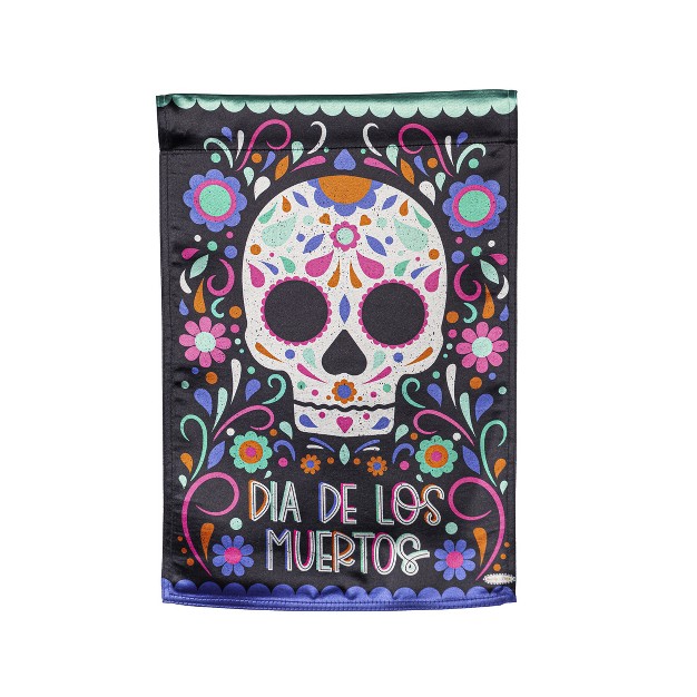 Day Of The Dead Garden Lustre Flag