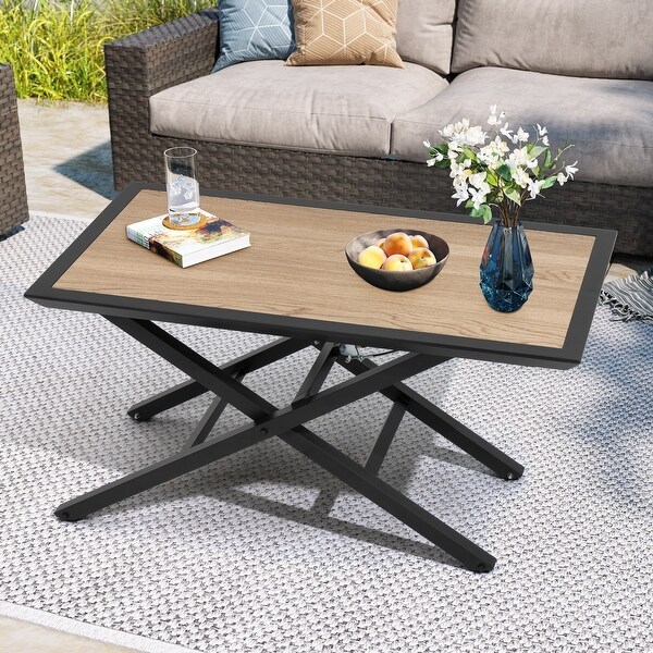 Outdoor Adjustable Height Aluminum Table Coffee Tea Table