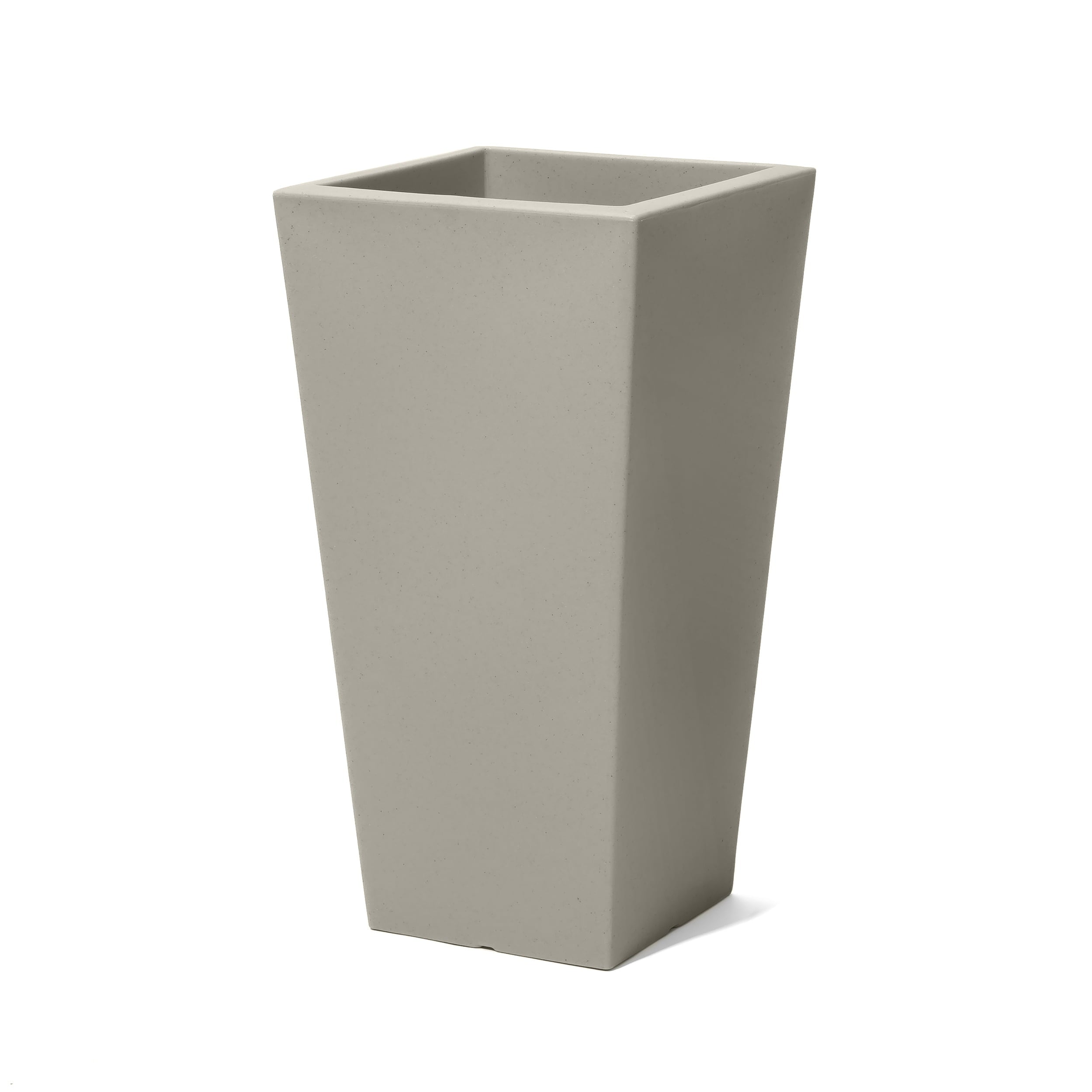 Step2 Tremont 28-inch Plastic Square Concrete Large Indoor/Outdoor Planter