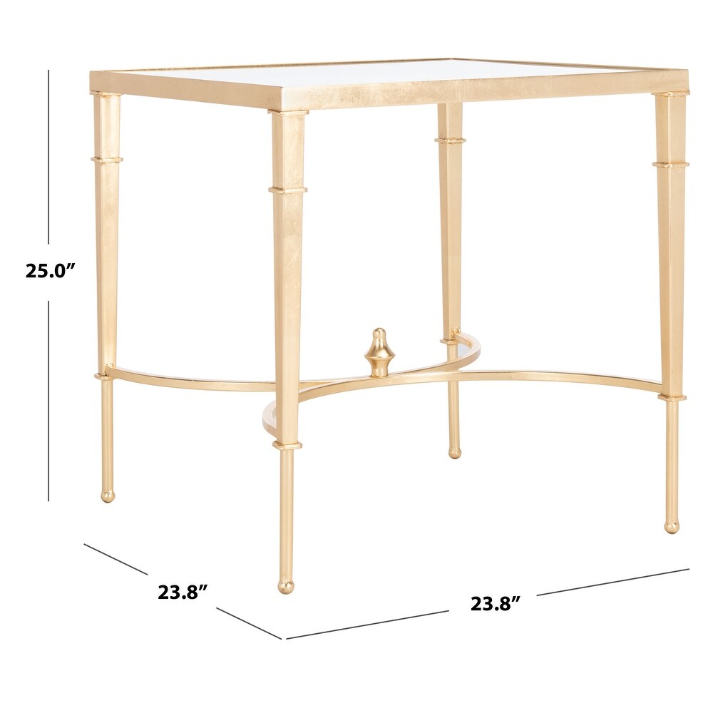 SAFAVIEH Couture Mendez Gold Leaf Accent Table   23.8\