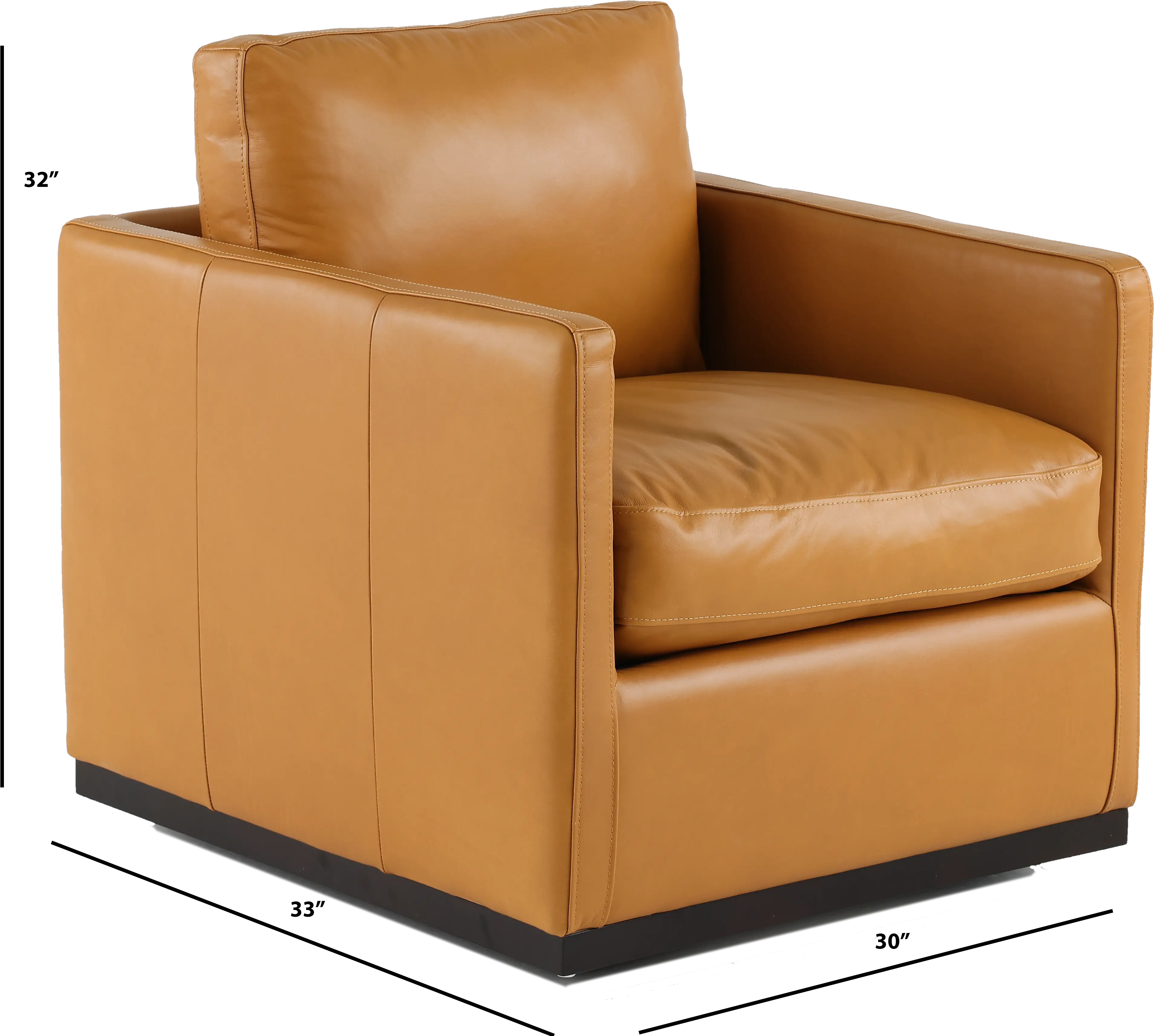 Merino Tan Leather Chair