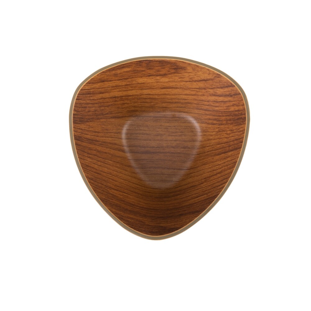 Luxe Party Mahogany Collection Triangle Serving Bowl