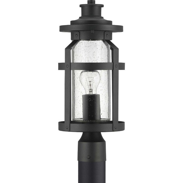 Progress Lighting Haslett 1 light Outdoor Post Lantern Antique Pewter Clear Seeded Glass Shade