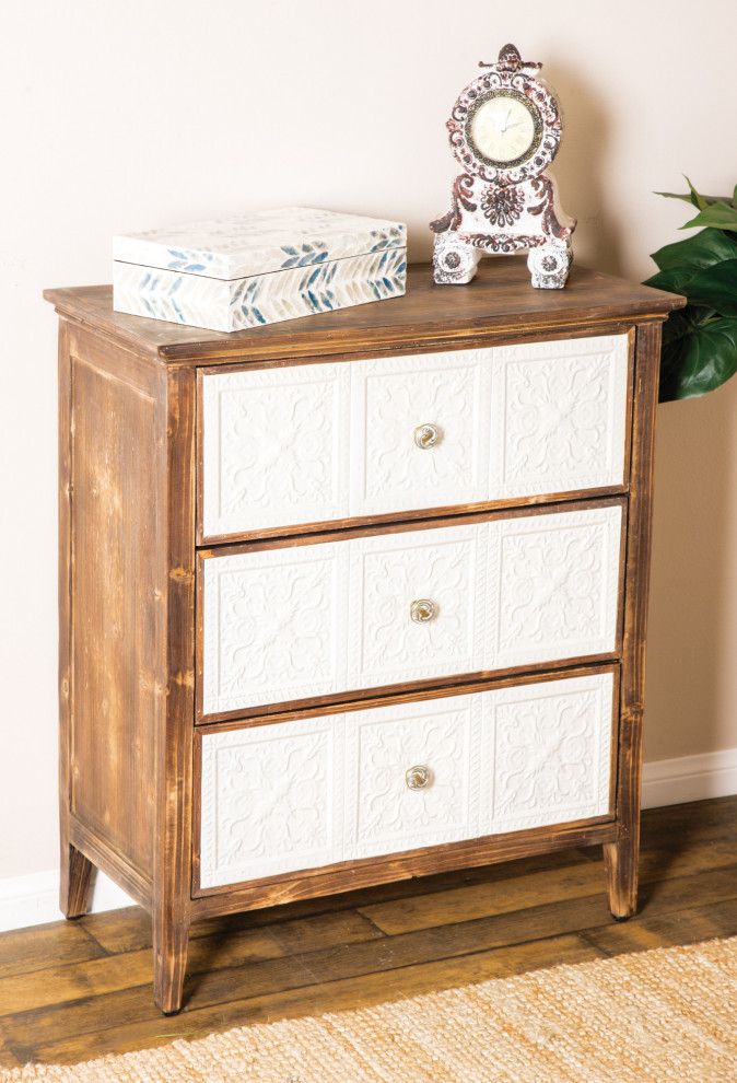 Brown Chinese fir wood Farmhouse Cabinet 42974   Farmhouse   Accent Chests And Cabinets   by Brimfield  ampMay  Houzz