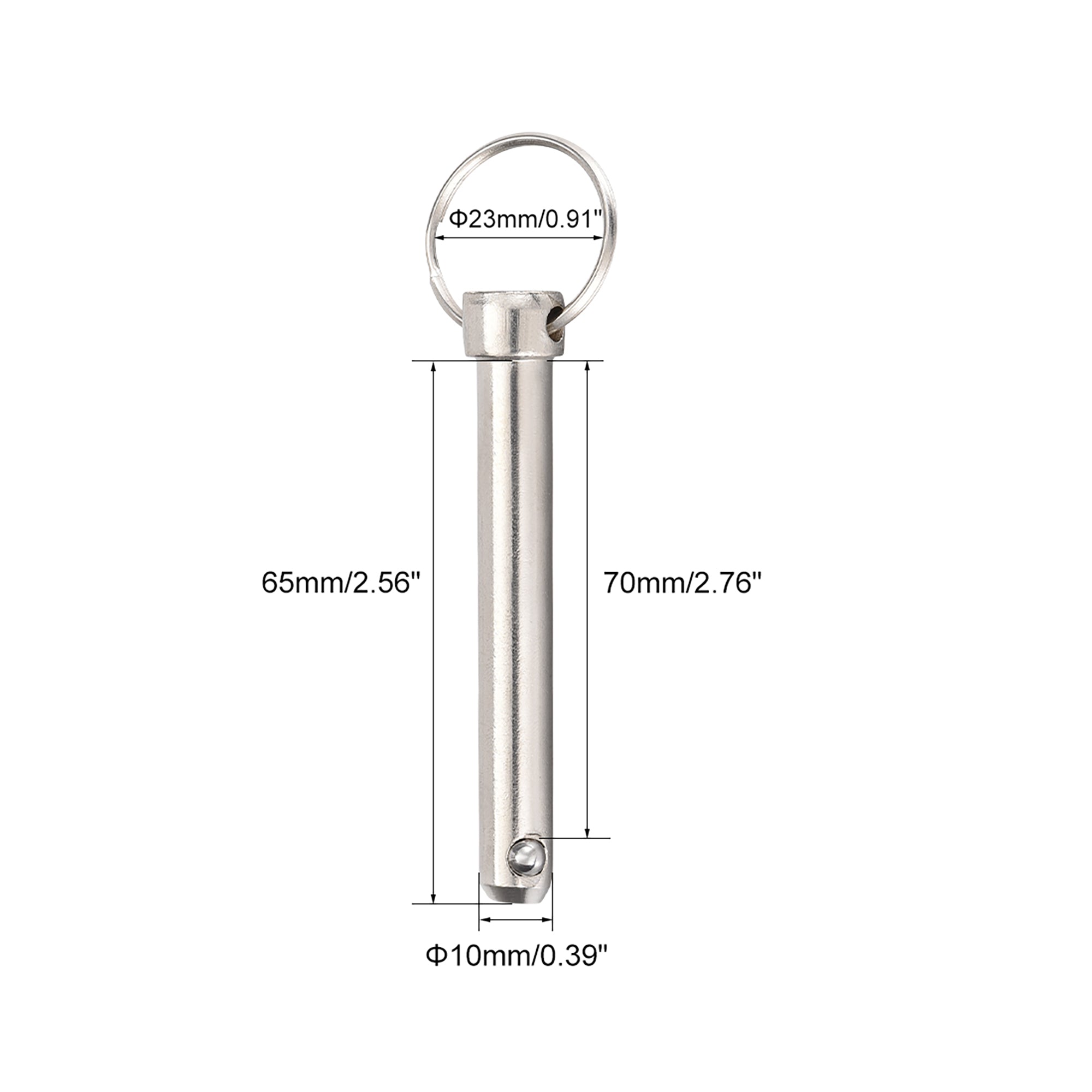 Quick Release Pin 10mmX70mm Marine Hardware for Boat Bimini Top Deck Hinge 2pcs