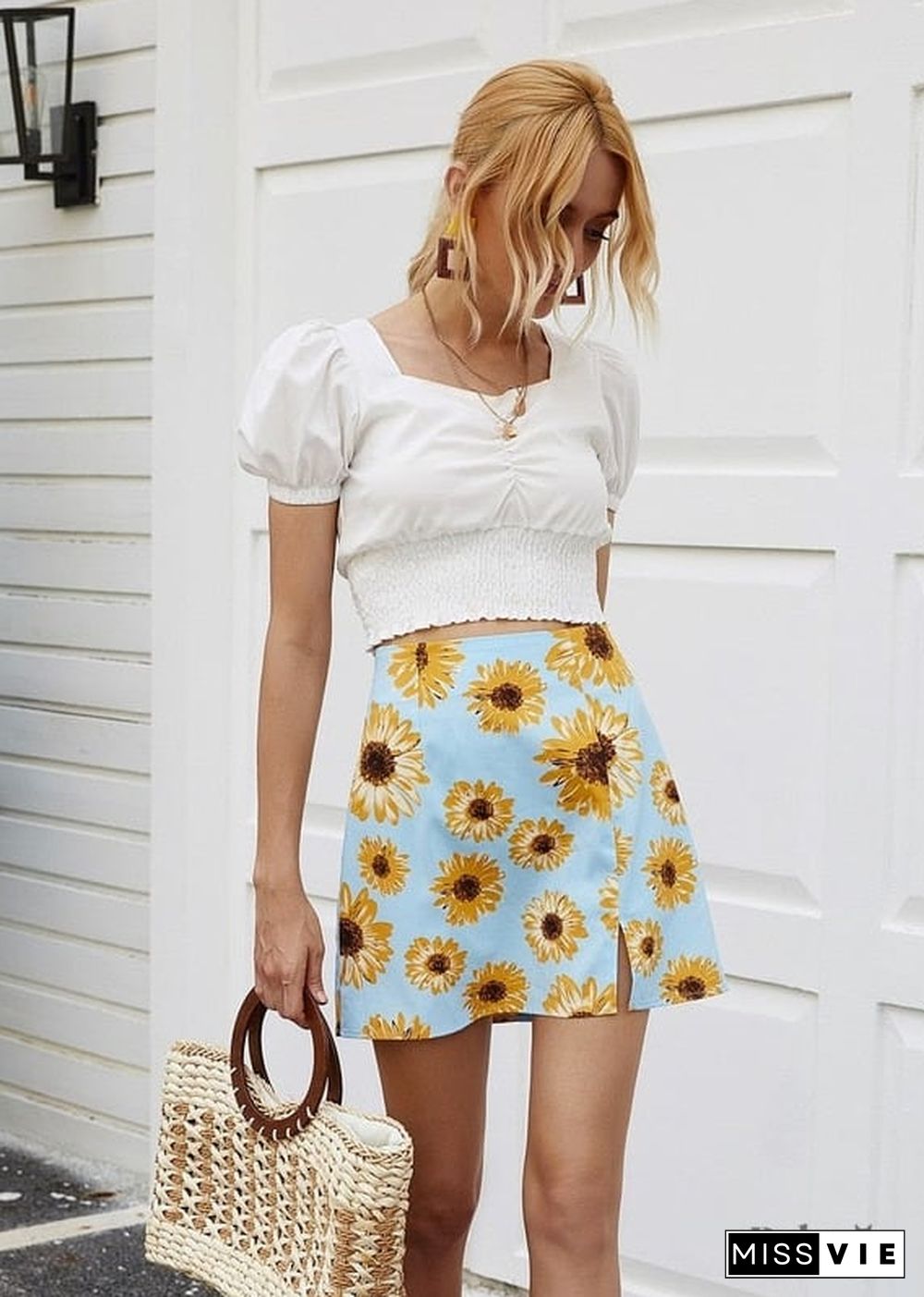 Boho Sexy Straight Skirt Anna