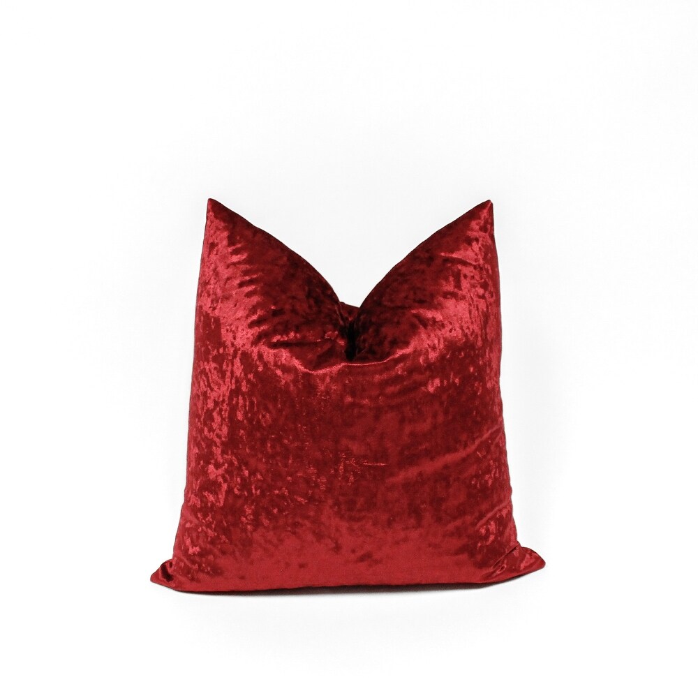 Glow's Avenue Square Velvet Solid Color Throw Pillow Cover Set of 2