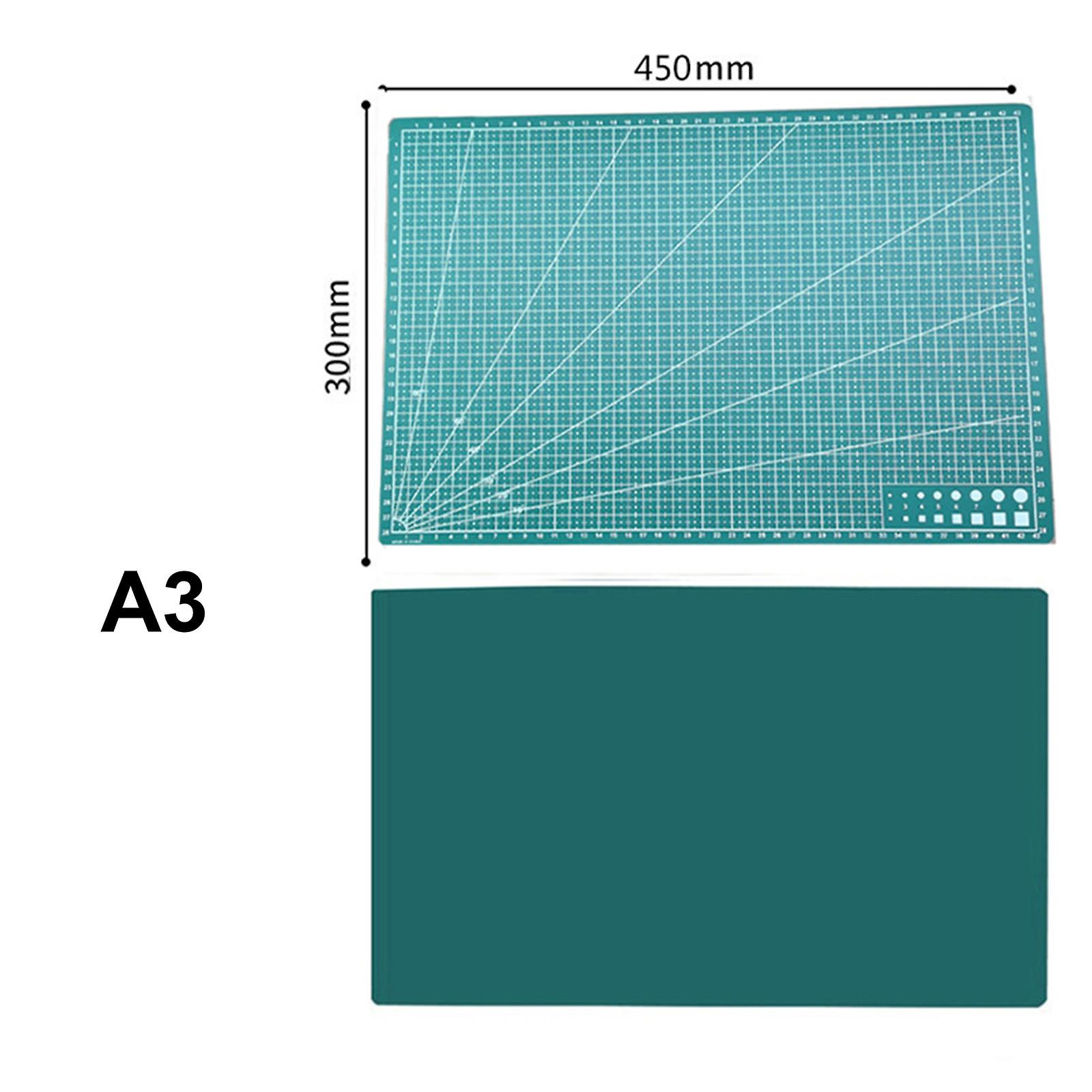 Green A3 Pvc Cutting Board Self Healing Rotary Mat Double-sided Cutting Mat Carving Craft Hobby Tool