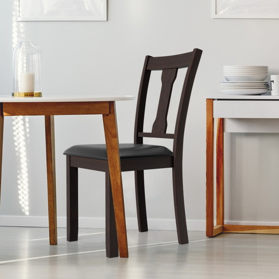 Costway 75623981 Set of 2 Dining Room Chair with R...