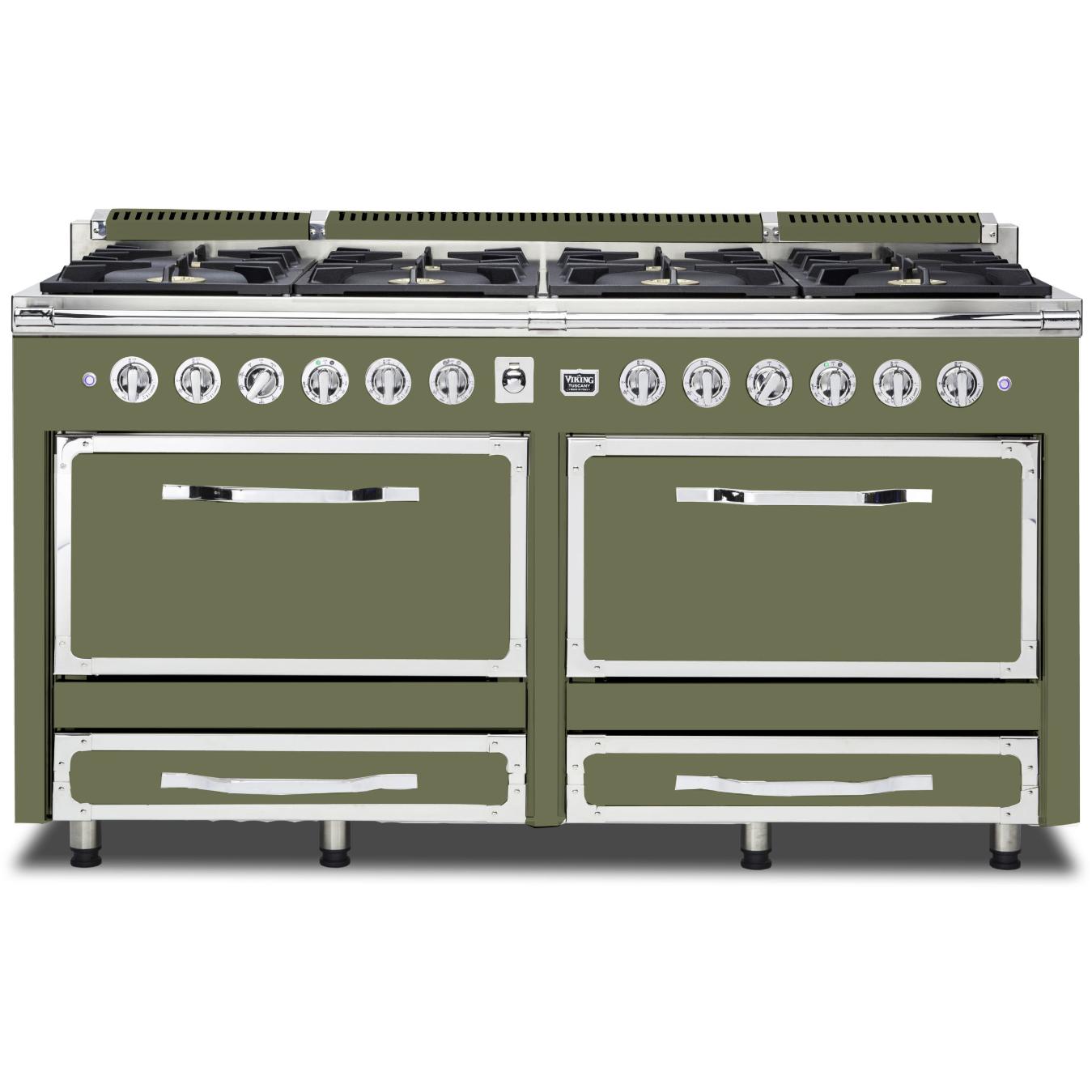 Viking 66-inch Freestanding Dual-Fuel Range with Convection Technology TVDR661-8BCY