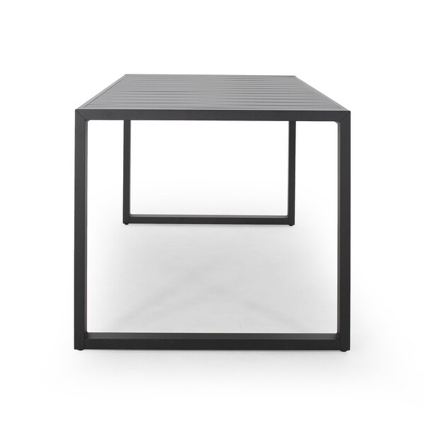 Navan Modern Aluminum Outdoor Dining Table by Christopher Knight Home