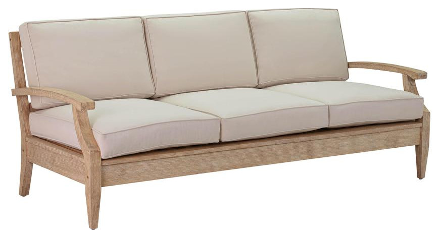 Miriam Natural Beige Outdoor Sofa   Contemporary   Sofas   by BisonOffice  Houzz