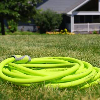 Flexzilla 58 in. x 75 ft. ZillaGreen SwivelGrip Garden Hose with 34 in. GHT Fittings HFZG575YWS-E