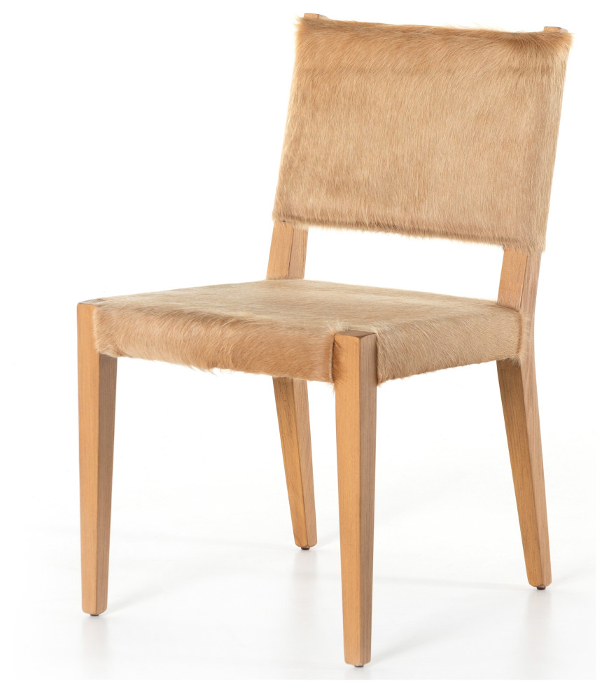 Villa Dining Chair  Light Hair On Hide   Contemporary   Dining Chairs   by Four Hands  Houzz