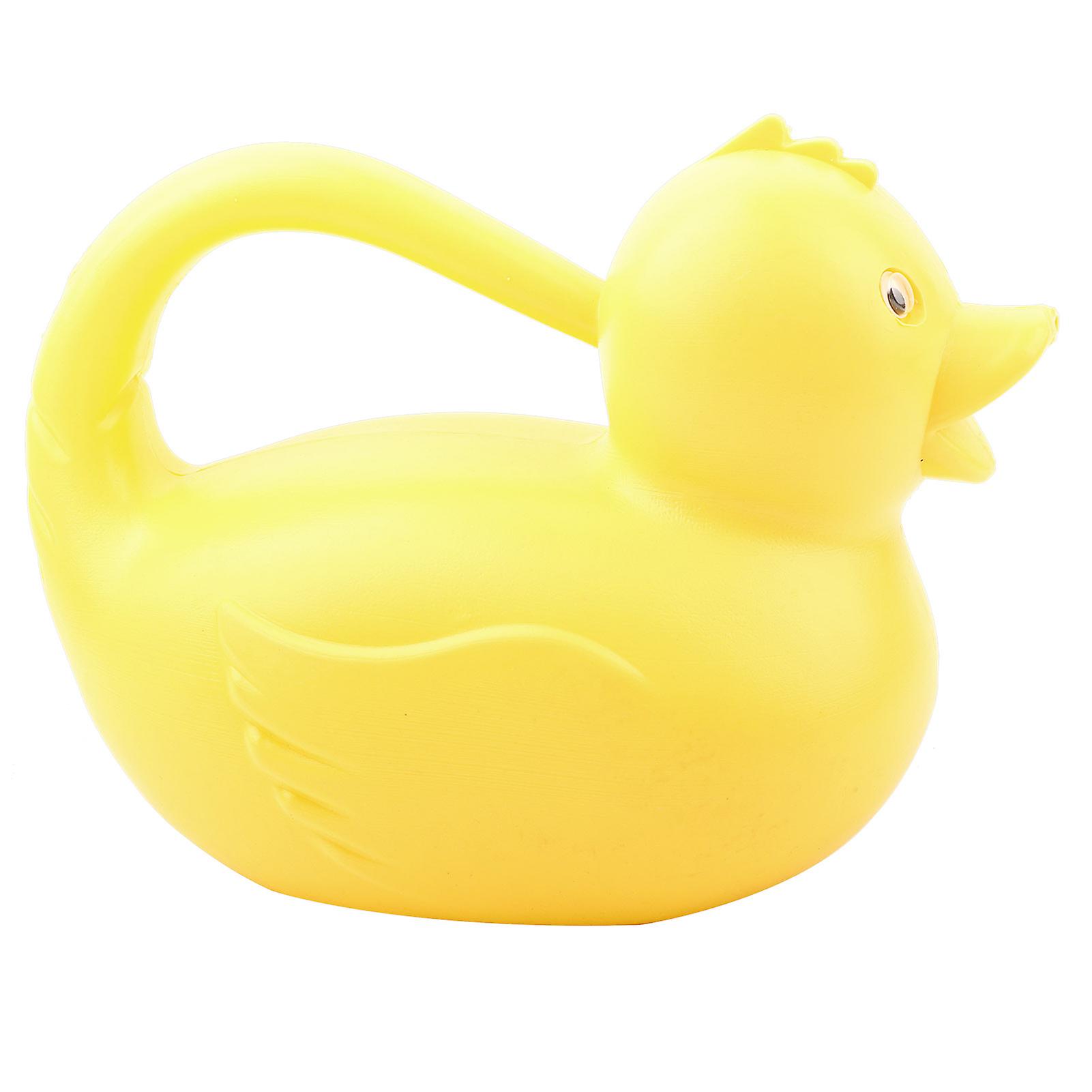 1200ml Outdoor Kids Plastic Cartoon Animal Watering Can Beach Toy Gardening Sprinkle Potyellow Duck