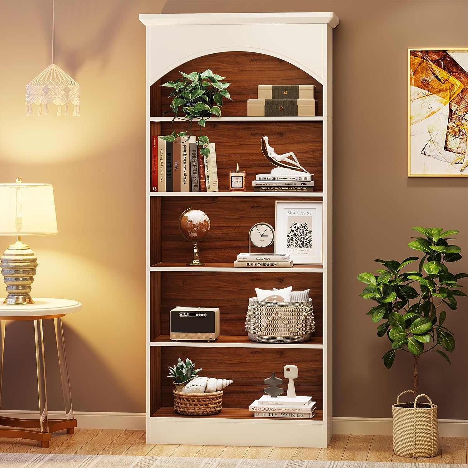 5-Shelf Bookcase, 70.9