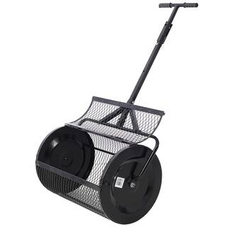 36 in. Steel Handle Peat Moss Compost Spreader H2SA17OT002