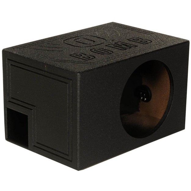 Tough Vented Shallow Ported Car Audio Subwoofer Box Enclosure With 1 4 Cubic Feet Of Air Space Black