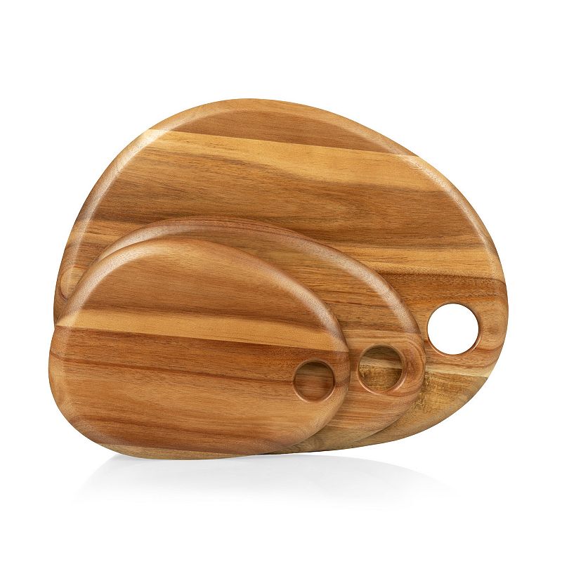 Toscana 3-pc. Pebble Shaped Acacia Serving Board Set