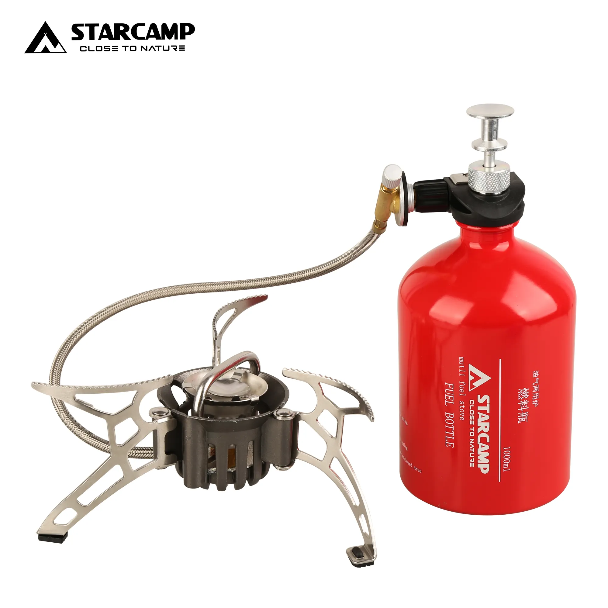 StarCamp 1000ml Outdoor Solo Backpack Hiking Camping Multifuel Gasoline Petrol Kerosene Gas Stove