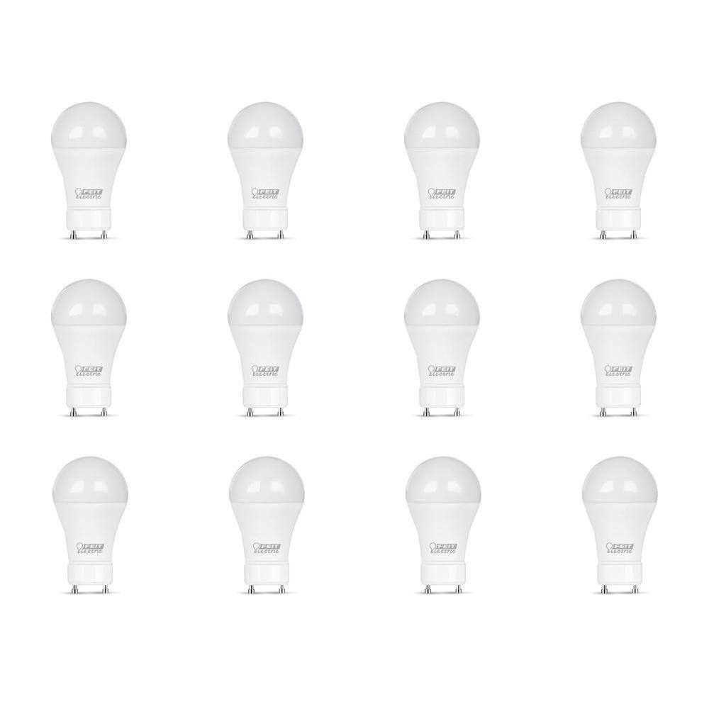 Feit Electric 60-Watt Equivalent A19 GU24 Dimmable CEC Title 20 Compliant LED ENERGY STAR 90+ CRI Light Bulb Daylight (12-Pack) BPOM60DM950CAGU2412