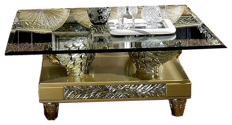 Aries Coffee Table   Traditional   Coffee Tables   by Infinity Furniture  Houzz