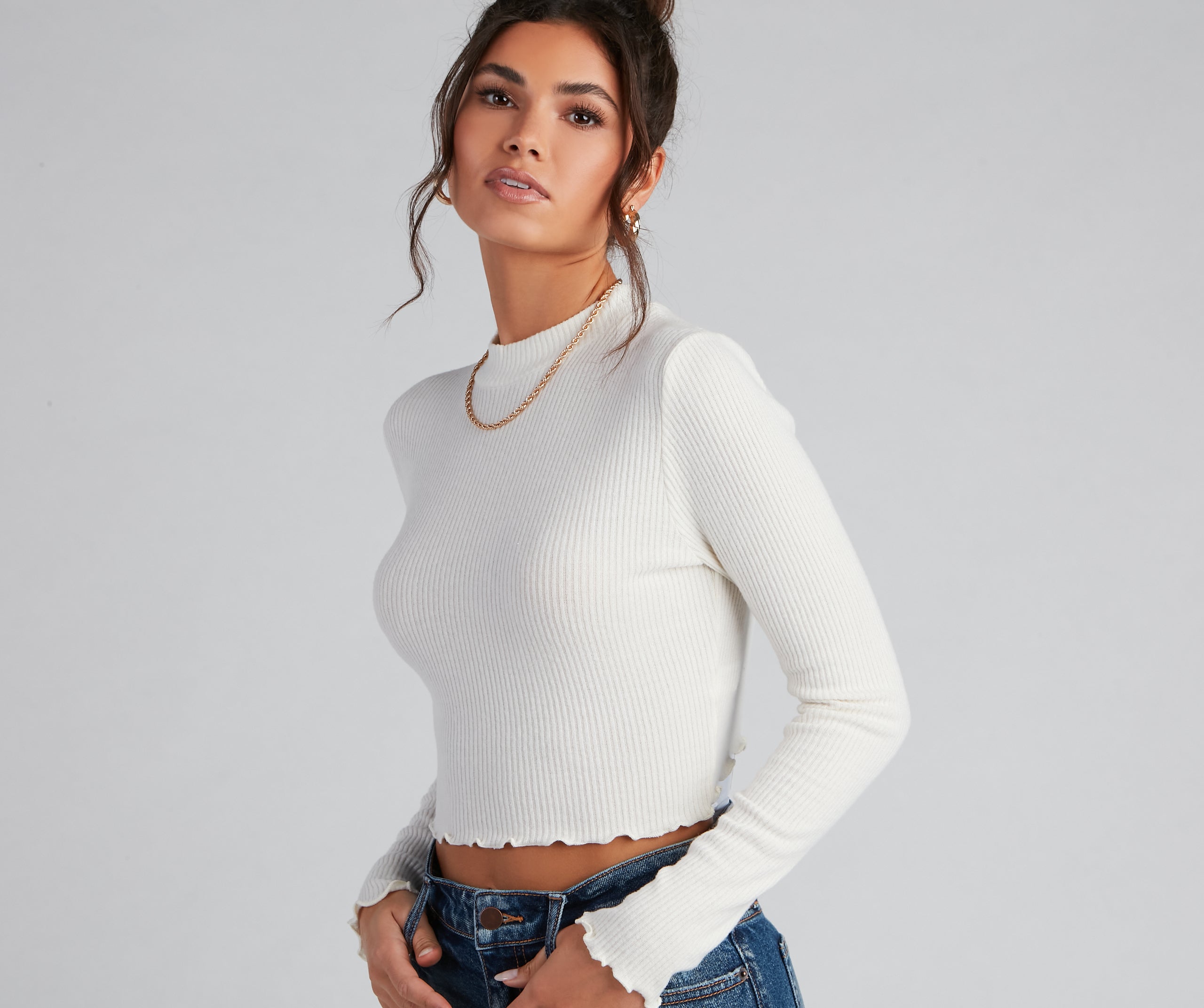 All About Knit Crop Top